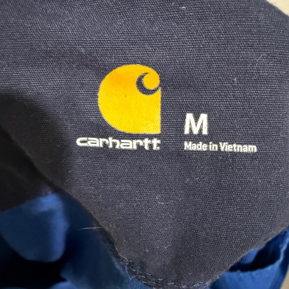 Carhartt Men’s Blue Zip-Up Shaket Size Medium - Picture 2 of 4